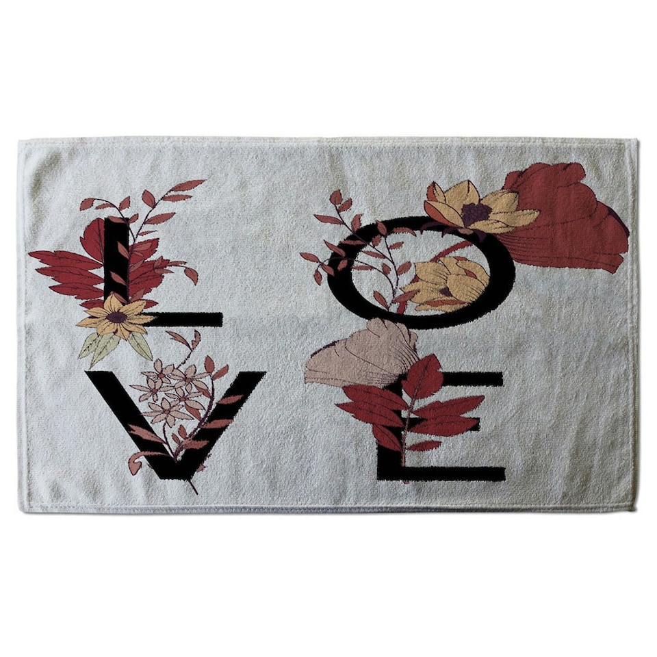 image 1 of Love Typography (Kitchen Towel)