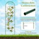 image 5 of COSTWAY 2 Pack Garden Trellis Galvanized Steel Fence Barrier