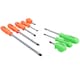 image 3 of Screwdriver set PZ (Pozi) / flat head 8pc mechanics high vis handles TE636