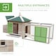 image 9 of PawHut Chicken Coop Hen Poultry House w/ Nesting Box Outdoor Run Patio Wooden