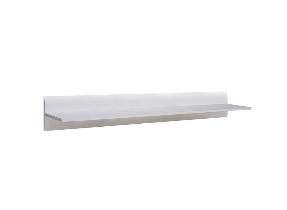 image 1 of Azteca Wall Shelf Long Shelving Panel Storage Unit - White Gloss 1050x200mm