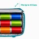 image 7 of LIVIVO 10L Cool Bag with BPA Free Ice Block Grey and Teal