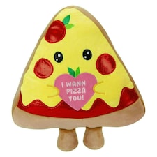 Pizza Soft Toy Cute Plushie Huggable Cuddly Stuffed Toy 20cm Yellow