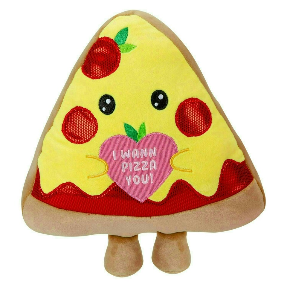 image 1 of Pizza Soft Toy Cute Plushie Huggable Cuddly Stuffed Toy 20cm Yellow