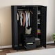 image 7 of Vida Designs Glinton 3 Door 2 Drawer Wardrobe With Clothes Rail, Black
