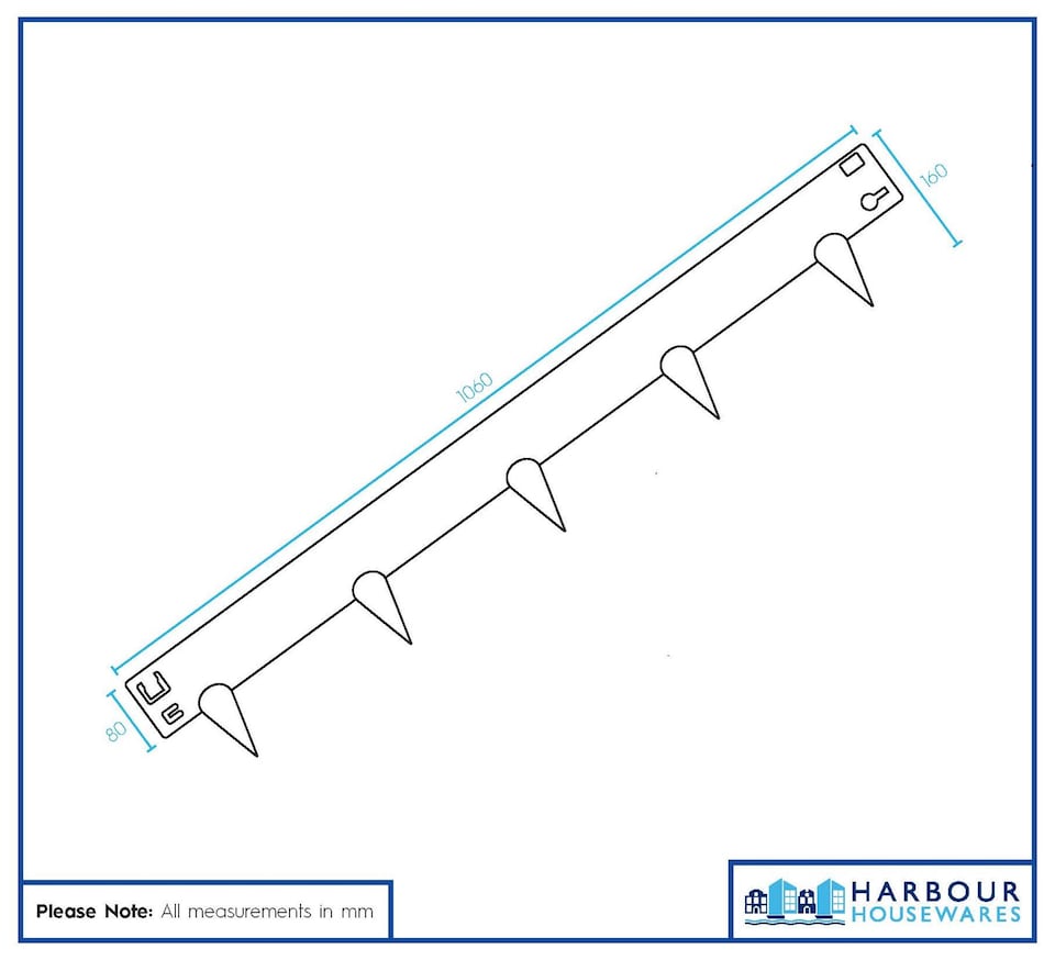 image 1 of Harbour Housewares 5pc Steel Lawn Edging Set - 5m x 8cm - Anthracite