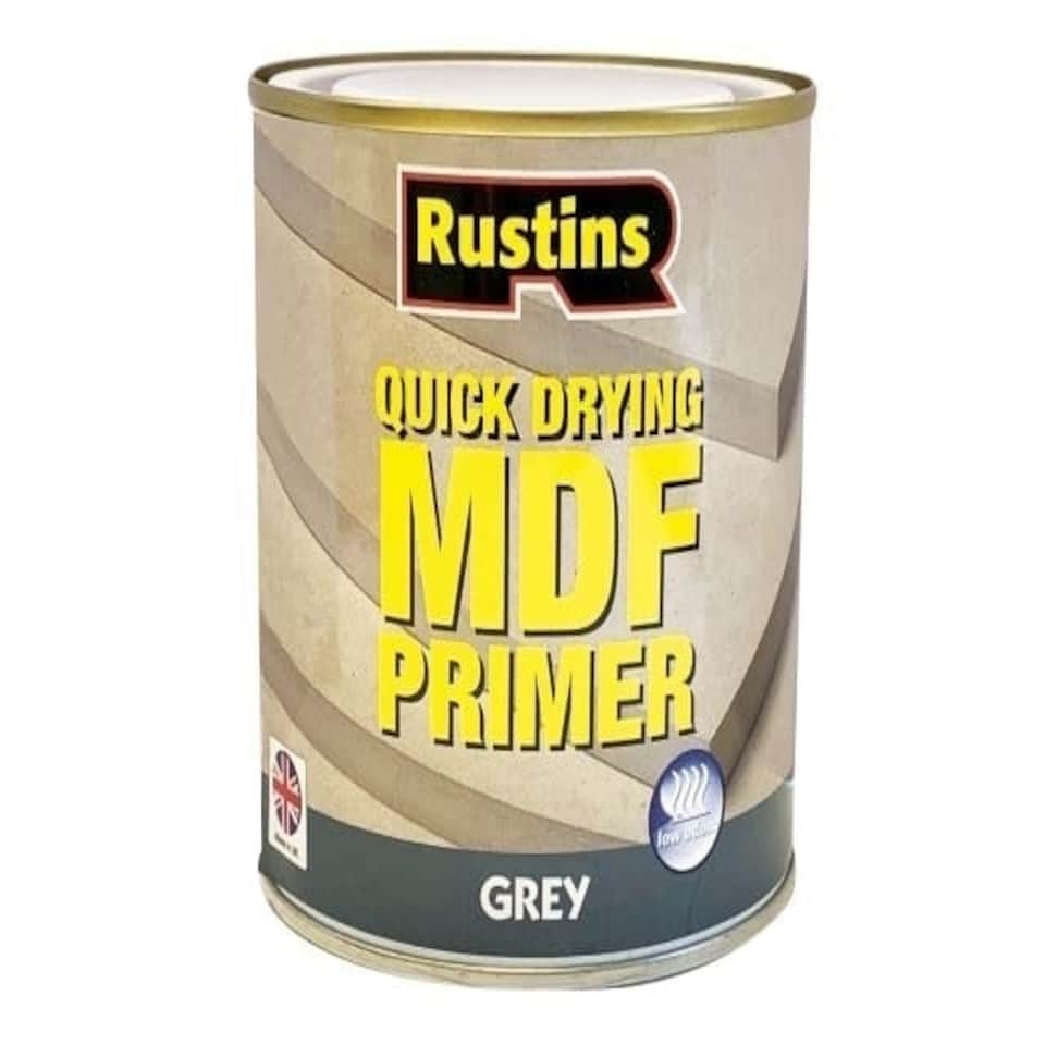 Quick Drying MDF Primer Grey 250ml - RUSQDMDFP250