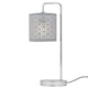 image 4 of First Choice Lighting Set of 2 Grey Laser Cut 15.5cm Table Lamp Shades Grey