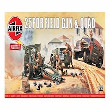 Airfix Vintage Classics British 25pdr Field Gun & Quad (1:76)