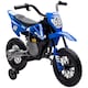 image 1 of AIYAPLAY 12V Kids Electric Motorcycle w/ Twist Grip Throttle, Music, Blue