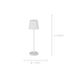 image 3 of EGLO Cabozo LED Portable Outdoor Table Lamp White | Gold
