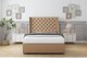 image 1 of Sloomy Dior Latte Dumfries Divan Bed With Mattress No Drawers With 54" Wingback Headboard 4' Small Double | Brown | Latte | Small Double | 1