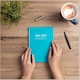 image 2 of 2026 2027 Academic Diary A5 Week to View - Mid Year Student Planner August 2026 to July 2027 - Hardback School College Organiser with Ribbon Bookmark (Turqu) | Blue | Baby Blue