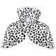 image 1 of Velour Dalmatian Print Cape Black | M