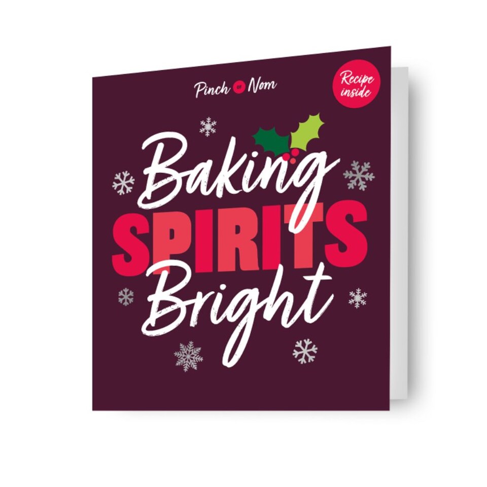 Pinch Of Nom Christmas Card Featuring Cranberry & Orange Muffin Recipe