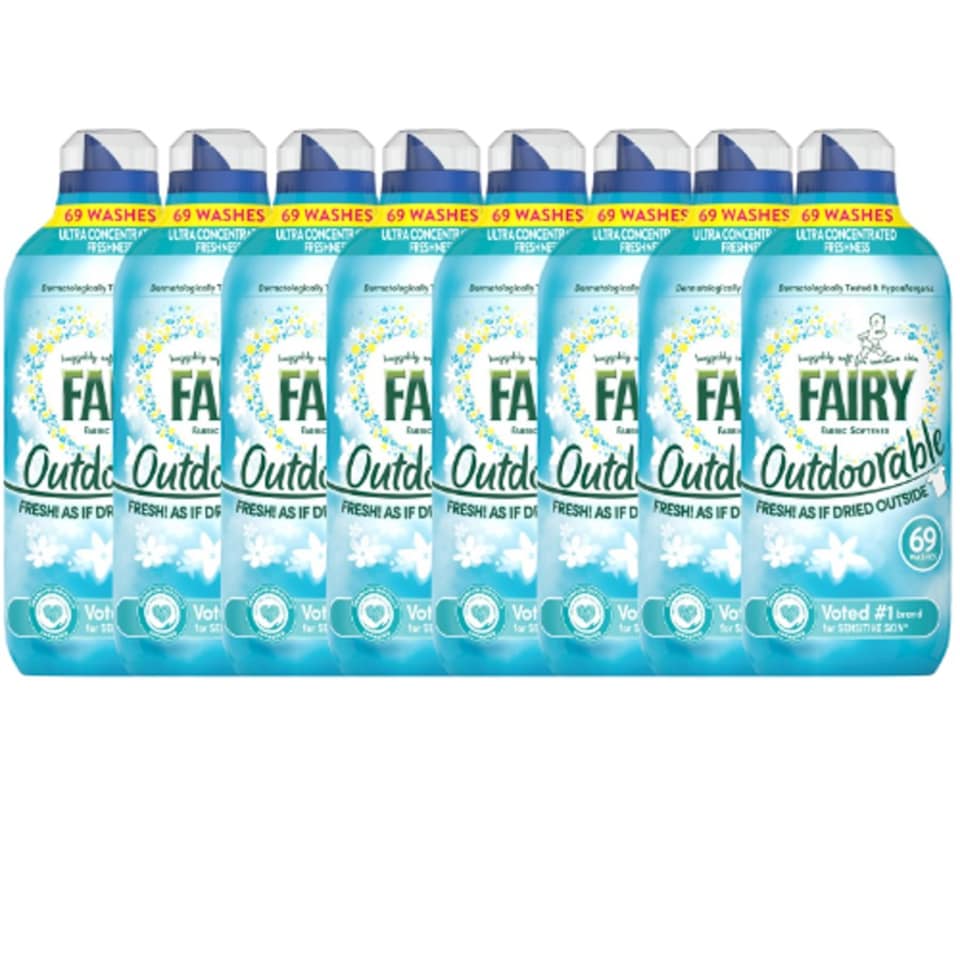 image 1 of Fairy Outdoorable Fabric Conditioner 966ml 69 Washes | Blue | 2 - Blue | 138 Washes | 2