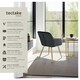 image 2 of Chair Marilyn - with armrests, padded, velvet look, golden steel legs - Set of 6 Black | Black/Gold