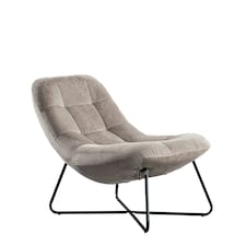 Merced Fabric Accent Chair - Light Grey