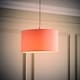image 3 of ValueLights Reni Medium Pink Fabric Pendant Shade | Pink