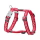 image 1 of Dog H-Harness Design Flying Bones Red Red | S