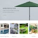 image 6 of Outsunny 2.8m Garden Parasol Umbrella, Round Outdoor Market Table Umbrella Sun Shade Canopy, Green