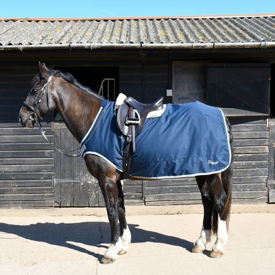 image 1 of Rhinegold Fixed Chest Waterproof Ride On Rug Yellow | Colour: Yellow
Size: 5ft 9
