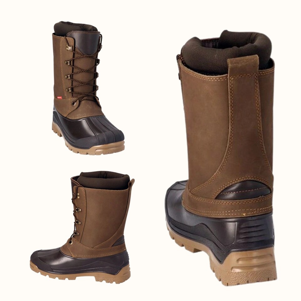 image 1 of Demar Caribou Pro Men's Leather Hunting Snow Boots, Brown, EU 47