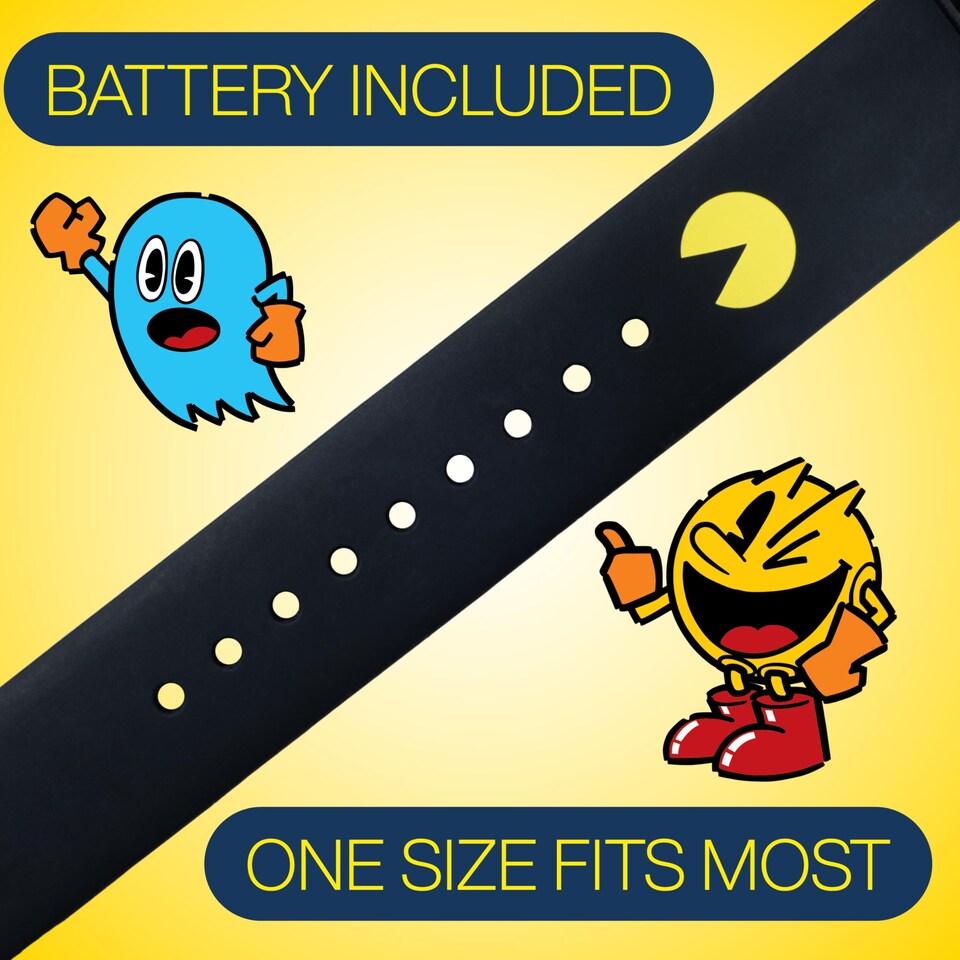 image 1 of PAC-MAN Gaming Watch with Retro Arcade Game & LCD Display