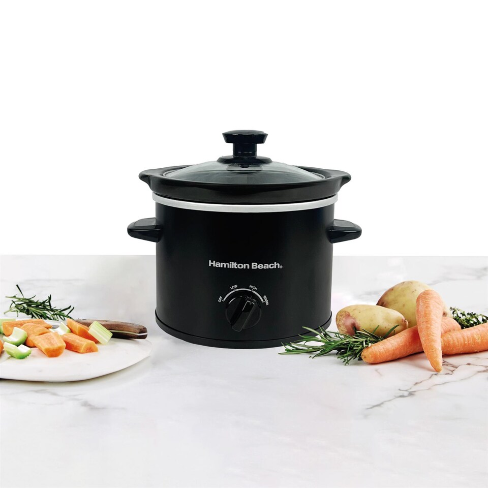 image 1 of Hamilton Beach 'The Mighty Mini' 1.8L Black Slow Cooker