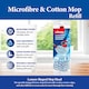 image 3 of Vileda Supermocio Microfiber Cotton Mop Refill Replacement Mop Heads for Corner Cleaning Machine Washable Pack of 2