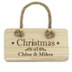 image 2 of Personalised Christmas Wooden Sign