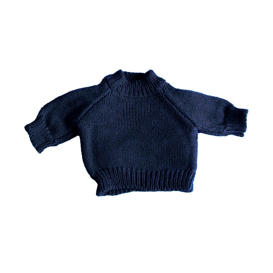 Mumbles Teddy Bear Jumper - Navy - M
