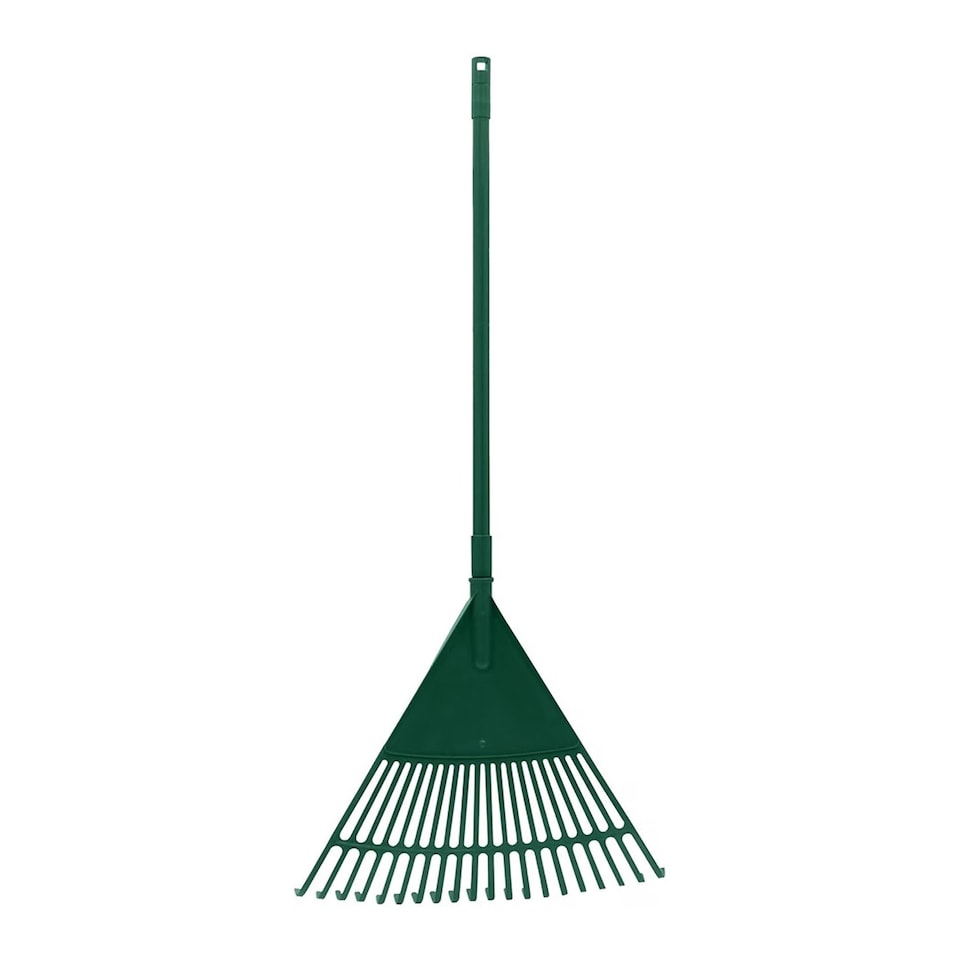 Telescopic 20 Tooth Plastic Garden Leaf Rake Lightweight Lawn Debris ...