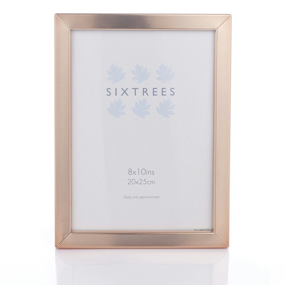 Sixtrees Square Edge 8x10" Photo Picture Frame Copper | One Size