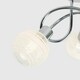image 2 of ValueLights Maze Polished Silver Semi-Flush Light and G9 Capsule LED 2.6W Warm White 3000K Bulb