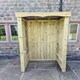 image 1 of Small Poly Smoking Shelter - Timber - L85 x W120 x H205 cm - Minimal Assembly Required
