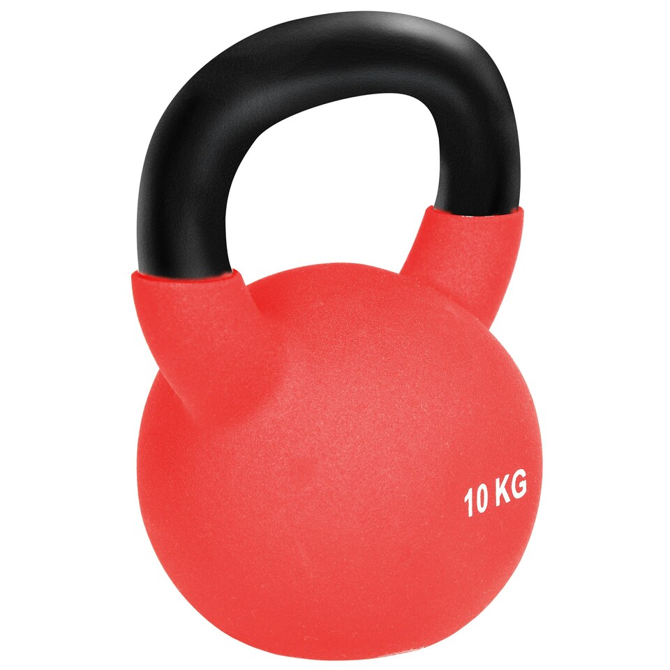 image 1 of HOMCOM Soft Kettlebell, Kettle Bell with Non-Slip Handle for Home Gym Weight Lifting and Strength Training Red | 10