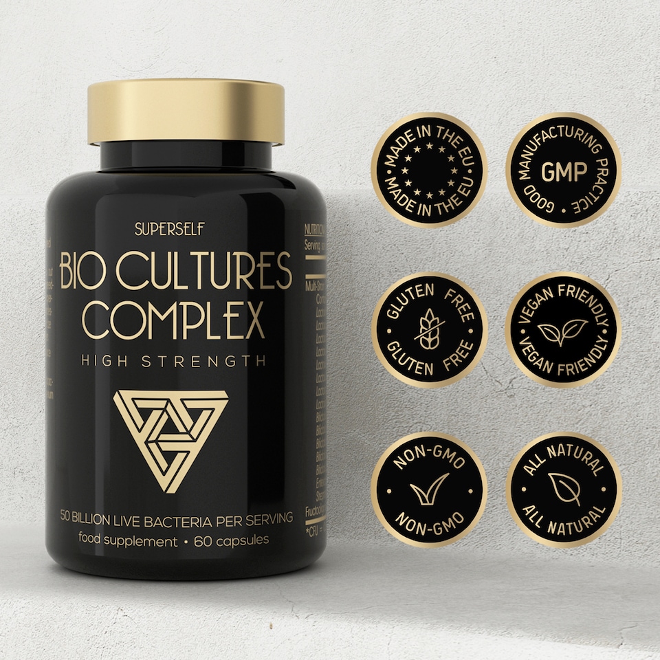 image 1 of SuperSelf Probiotics Complex 50 Billion CFU 60 Acid-Resistant Capsules