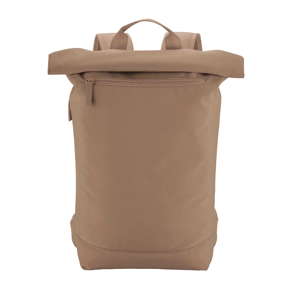 image 1 of Bagbase Simplicity Lite Roll Top Backpack | Brown | Hazelnut | One Size | 1