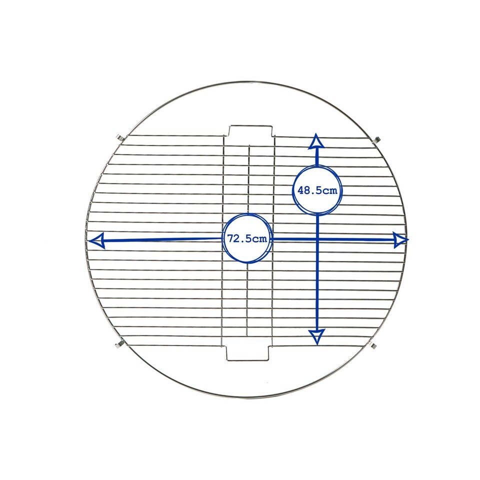 image 1 of Harbour Housewares Round Fire Pit Grill & Spark Guard Set - 72.5cm - Grey