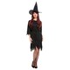 image 2 of Spooky Dark Witch Fancy Dress Costume Ladies Medium - UK 12-14