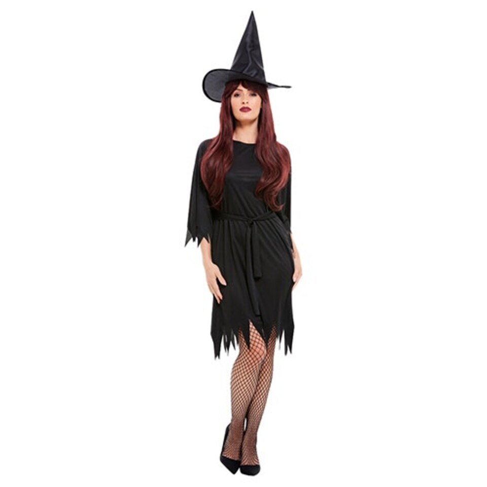 image 1 of Spooky Dark Witch Fancy Dress Costume Ladies Medium - UK 12-14