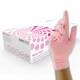 image 1 of Unigloves Pink Pearl Box of 100 Nitrile Gloves Pink | Extra Large