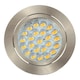 image 1 of ValueLights Downlight Brushed Chrome Fixed Light Integrated Warm White Bulbs