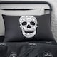image 3 of Catherine Lansfield Skulls Reversible Single Duvet Cover Set Grey