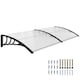image 1 of Outsunny Outdoor Curved Window Porch Canopy Awning UV Rain Cover 0.8x2m Clear 