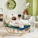 image 2 of SoBuy Kids Rocking Chair with Hammock & Pillow, Multicolor, 48.0x14.2x18.9 in, 4 kg - KMB16-J