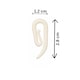 image 4 of Curtain Hooks (25 pack) | White