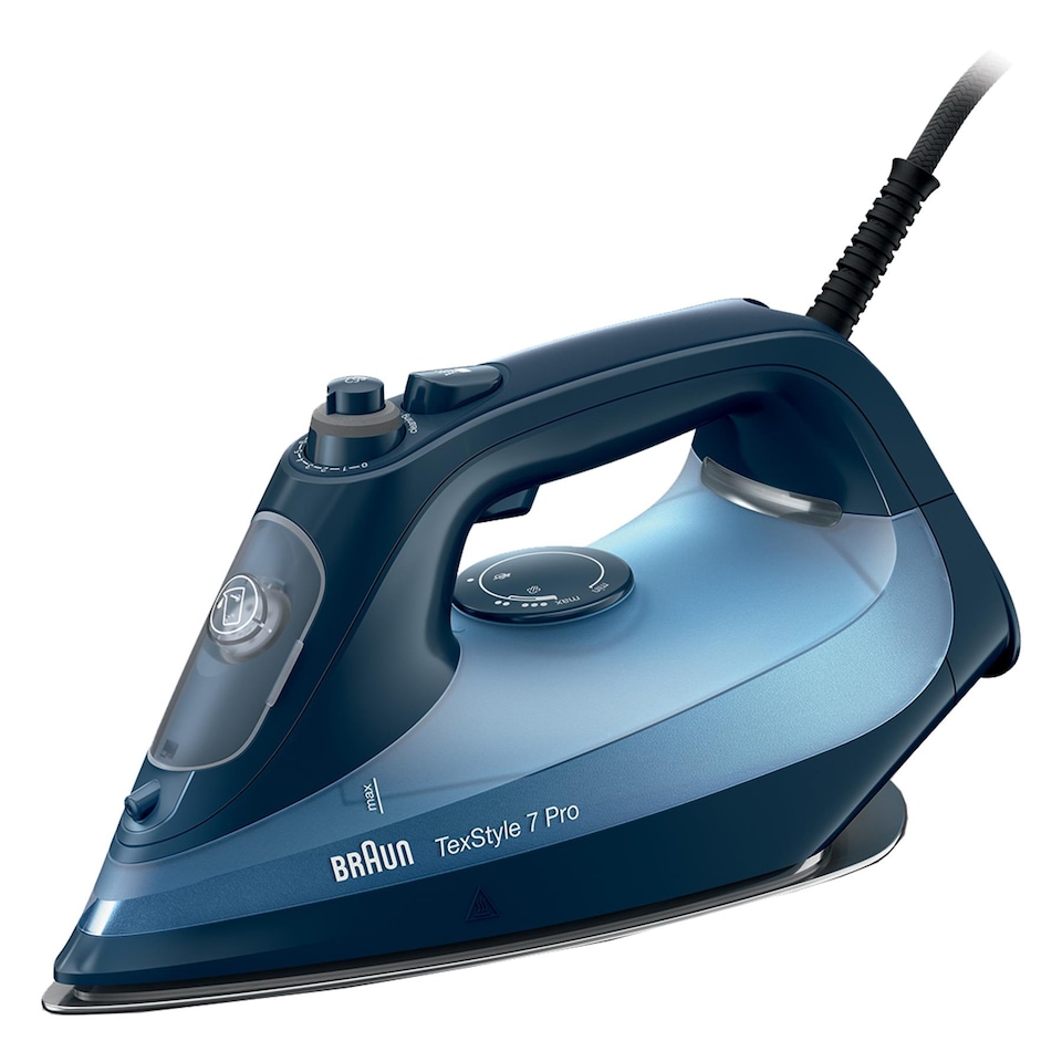 image 1 of Braun 3000W Texstyle 7 3000W Steam Iron, Blue