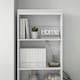 image 8 of HOMCOM 180cm Tall Bookshelf Free Standing Storage Shelf Unit with Storage White